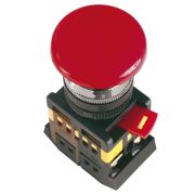 Кнопка красная с фиксацией AEAL-22 Гриб без подсветки 1з+1р 240В BBG60-AEAL-K04
