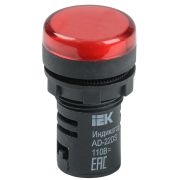 Лампа AD22DS LED матрица 22мм красная 24В AC/DC BLS10-ADDS-024-K04
