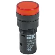 Лампа AD16DS LED матрица d16мм красный 230В AC BLS10-ADDS-230-K04-16