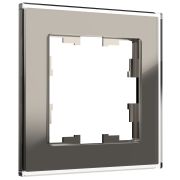 BRITE Рамка 1 пост РУ-1-2-БрД стекло дымчатый BR-M12-G-K30
