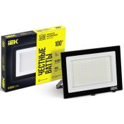 Прожектор СДО 06-100 светодиодный черный IP65 6500K IEK LPDO601-100-65-K02