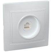 КВАРТА Розетка компьютерная белая EKK10-K01-DM
