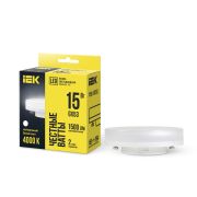 Лампа светодиодная T75 таблетка 15Вт 230В 4000К GX53 IEK LLE-T80-15-230-40-GX53