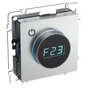 BRITE Термостат электронный с индикацией ТС10-1-БрА алюминий IEK BR-RT11-K47