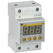 Реле напряжения РН-д 1-ф. 54мм 63А IVR31-1-63