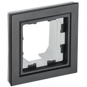 BRITE Рамка 1 пост IP44 РУ-1-БрЧ-44 черный BR-M12-44-K02