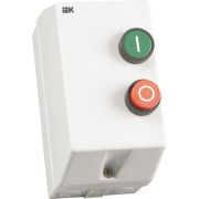 Пускатель магнитный КМИ 18А катушка управления 380В АС IP54 с кнопками П+С РТИ-1321 KKM16-018-380-00