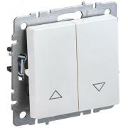BRITE Выключатель жалюзи 10А ВС10-1-5-БрЖ жемчуг BR-V15-0-10-K36