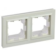 BRITE Рамка 2 поста IP44 РУ-2-БрКр-44 бежевый BR-M22-44-K10