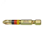 Бита магнитная PZ2x50 мм 1/4'' E6.3 Extra-hard повышенной твердости, с флагом 271712000