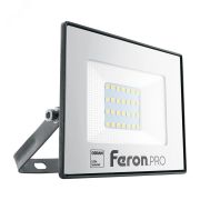 Прожектор светодиодный ДО-30Вт 6400К 3000Лм IP65 черный Feron.PRO 41539