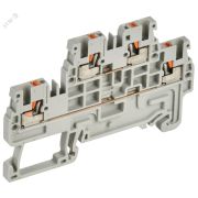 ARMAFIX Клемма пружинная Push-in CP-ML 2 ур. 1,5мм2 серая IEK YCT23-00-2-K03-001