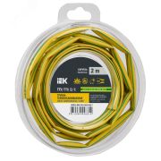 Трубка термоусадочная ТТУ нг-LS 2/1 желто-зеленая (2м/упак) IEK UDR12-002-001-002-K52-T