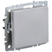 BRITE Выключатель одноклавишный проходной 10А ВС10-1-6-БрА алюминий BR-V12-0-10-K47