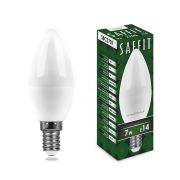 Лампа светодиодная LED 7вт E14 теплый матовая свеча 55030