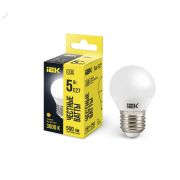Лампа светодиодная G45 шар 5Вт 230В 3000К E27 IEK LLE-G45-5-230-30-E27