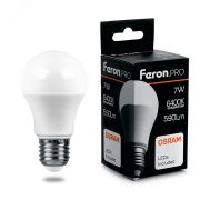 Лампа светодиодная LED 7вт Е27 дневной Feron.PRO 38025