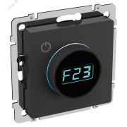 BRITE Термостат электронный с индикацией ТС10-1-БрЧ черный IEK BR-RT11-K02
