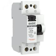 Устройство защитного отключения УЗО ВД-40 2P 63А/30мА электронный Basic elcb-2-63-30e-sim