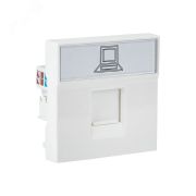 Розетка RJ45, категории 5e (ширина 2 модуля) E2MK015E-135-10