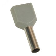 Наконечник штыревой втулочный под два провода НШвИ2 OptiKit T-Shv2-PVC- 2,5-10 (100шт) 278049