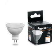 Лампа светодиодная LED 8вт 230в GU5.3 белый Feron.PRO 38090