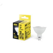 Лампа светодиодная MR16 софит 7Вт 230В 3000К GU5.3 IEK LLE-MR16-7-230-30-GU5