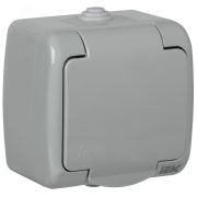 AQUATIC Розетка 1-ая с з/к откр. уст. 16А IP54 РСш12-2-А ERA12-K03-16-54