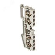 Колодка клеммная самозажимная JXB-ST-2,5 31А 4 вывода серая PROxima plc-jxb-st-2.5-4