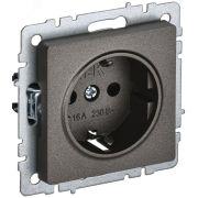 BRITE Розетка с заземлением без защитных шторок 16А РС11-1-0-БрТБ темная бронза BR-R11-16-K45