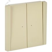 FORTE&PIANO Выключатель 2-клавишный проходной с индикацией 10А FP408 ваниль IEK FP-V22-1-10-1-K10