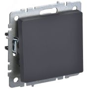 BRITE Выключатель одноклавишный 10А ВС10-1-0-БрГ графит BR-V10-0-10-K53