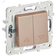 SKANDY Выключатель жалюзи 10А SK-V12Sa песочный IEK SK-V15-0-10-K98