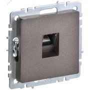 BRITE Розетка компьютерная RJ45 кат.5E РК10-БрТБ темная бронза BR-K10-1-K45