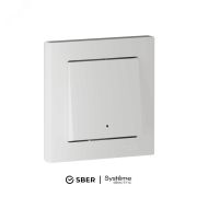 ATLASDESIGN SMART 1-кл. ВЫКЛЮЧАТЕЛЬ с подсв., Zigbee, сх.1, L+N, 10А, мех., БЕЛЫЙ ATN000113Z