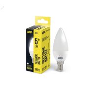 Лампа светодиодная C35 свеча 5Вт 230В 4000К E14 IEK LLE-C35-5-230-40-E14