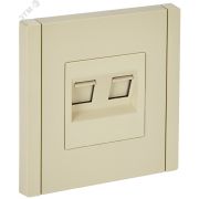 FORTE&PIANO Розетка компьютерная двойная RJ45 кат.5E FP433 ваниль IEK FP-K20-1-K10