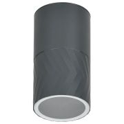 LIGHTING Светильник уличный 5110 потолочный под лампу GU10 IP65 серый IEK LT-UPU0-5110-GU10-1-K03