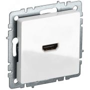 BRITE Розетка HDMI РHDMI-0-БрБ белый BR-H10-K01