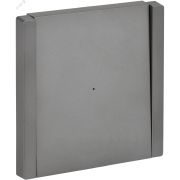 FORTE&PIANO Выключатель 1-клавишный с индикацией 10А FP502 сталь IEK FP-V10-1-10-1-K46