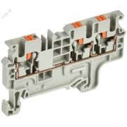 ARMAFIX Клемма пружинная Push-in CP-MC 3 вывода 2,5мм2 серая IEK YCT22-00-3-K03-002