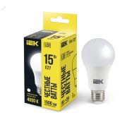 Лампа светодиодная A60 груша 15Вт 230В 4000К E27 IEK LLE-A60-15-230-40-E27