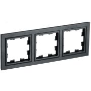 BRITE Рамка 3 поста РУ-3-БрЧ черный BR-M32-K02