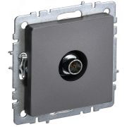 BRITE Розетка TV оконечная РТВ11-0-БрС сталь BR-A10-O-K46