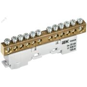 TEKFOR Шина N ноль неизолированная на универсальном держателе 8х12-12-С IEK TF-NN20-12-DL-K07