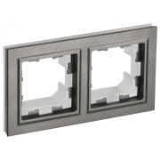 BRITE Рамка 2 поста IP44 РУ-2-БрШ-44 шампань BR-M22-44-K37