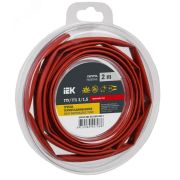 Трубка термоусадочная ТТУ нг-LS 3/1,5 красная (2м/упак) IEK UDR12-003-D15-002-K04-T