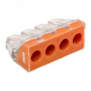 Клемма СМК 773-174 (с пастой) 4 отверстия 2,5-6мм2 (уп.50шт.) PROxima plc-smk-773-174