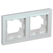 BRITE Рамка 2 поста IP44 РУ-2-БрЖ-44 жемчуг BR-M22-44-K36