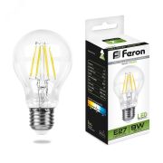 Лампа светодиодная LED 9вт Е27 белый FILAMENT 25632